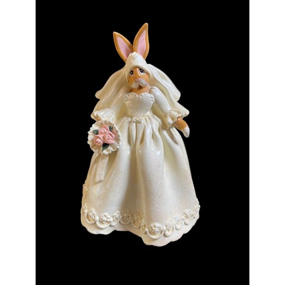 Vintage 1999 Enesco Donna Little SET (2) "THE WEDDING" Bride & Groom Figurines - Picture 9 of 16